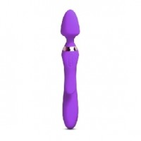 Wand Massager 9 Speeds Rechargeable Silicone with 2 Motors Purple (LAST ONES AVAILABLE)